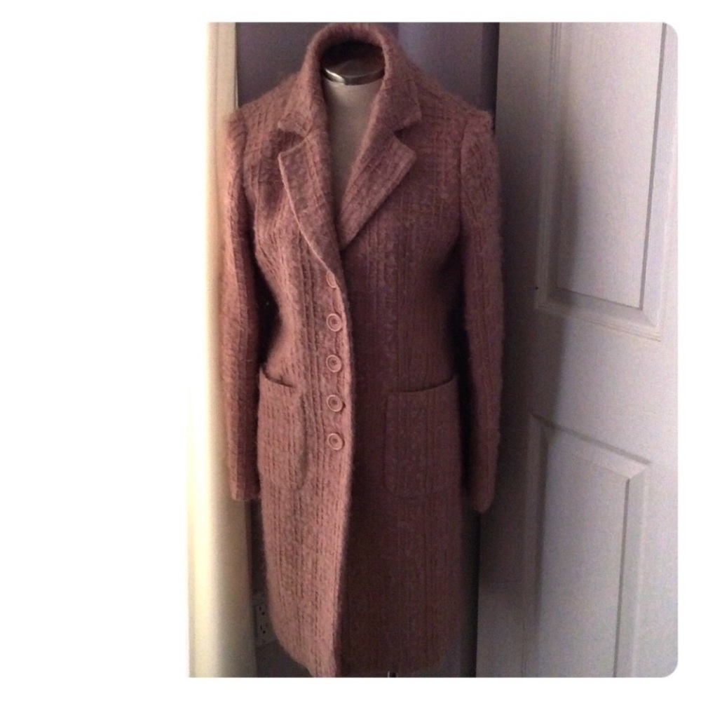 Pale Pink Wool Coat